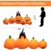 joybest Halloween Inflatable Decoration 8 FT Long Inflatable 7 Pumpkins Patch Lanterns with Black Cat with Build-in LEDs Blow Up Inflatables for Thanksgiving Party Outdoor Garden Lawn Yard Deco