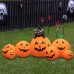 joybest Halloween Inflatable Decoration 8 FT Long Inflatable 7 Pumpkins Patch Lanterns with Black Cat with Build-in LEDs Blow Up Inflatables for Thanksgiving Party Outdoor Garden Lawn Yard Deco