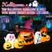 8.5Ft Halloween Inflatable Pumpkin Outdoor Decorations, Halloween Blowup Pumpkin with Ghost Tombstone & Built-in LED Lights for Outdoor Yard