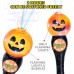 SpringFlower Halloween Toy,Halloween Bubble Blower Wand,13.5 Inch Illuminating Bubble Maker with LED Light-Up Effect for Kids,Halloween Bubble Party Favor,Pumpkin & Skull Design, 2 Pack