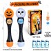 SpringFlower Halloween Toy,Halloween Bubble Blower Wand,13.5 Inch Illuminating Bubble Maker with LED Light-Up Effect for Kids,Halloween Bubble Party Favor,Pumpkin & Skull Design, 2 Pack