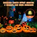 B&D 8FT Long Halloween Inflatables Pumpkin Outdoor Decorations, 7 Inflatable Pumpkins and Black Cat Combo Blow Up Halloween Decorations Built-in LEDs for Halloween Decor Holiday Party Yard Garden Lawn